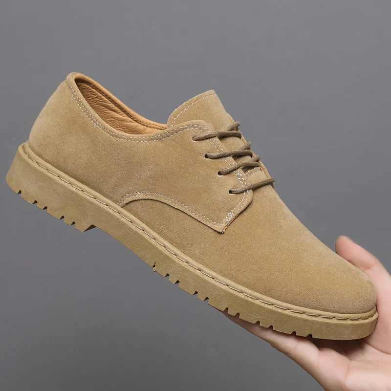 Luxury Brand Mens Casual Shoes Black Men Leather Shoes Fashion Lace Up Platform Work Shoes Wedding Formal Dress Oxfords Shoes