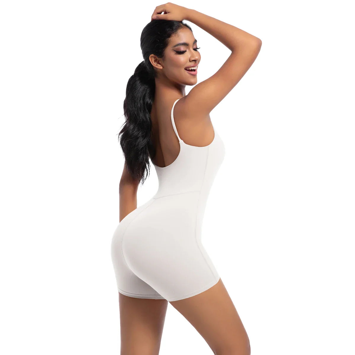 Women Bodysuits Women Strappy Romper Seamless Jumpsuit Romper Backless Set Fitness Bodysuit Hip Lift One-piece Sports Bodysuit