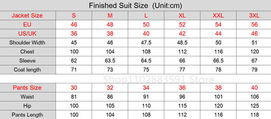 Men's 2-Piece Suit Set Slim Fit Double Breasted Lapel Formal Grey Blue Marine High Quality Jacket And Trousers Ensemble