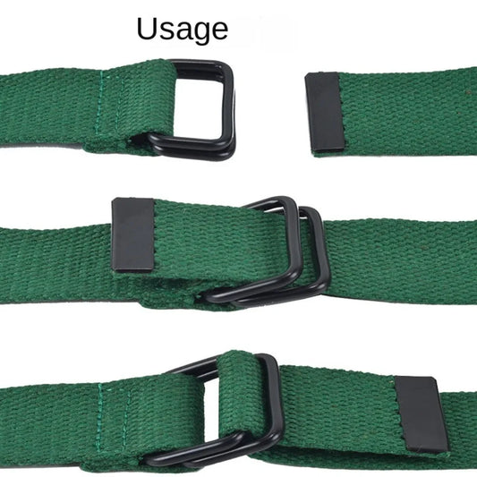 Fashion Free Punch Canvas Belt Cotton Canvas Cloth Fabric Buckle Belt Double Ring Buckle Best Canvas Belts Men's
