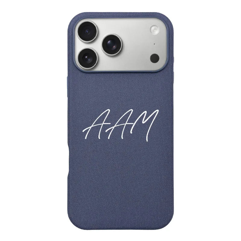 For lphone 17 pro max 17PRO 17 16 Leather PU Personalized Initials Custom Magsafe leather Phone Case