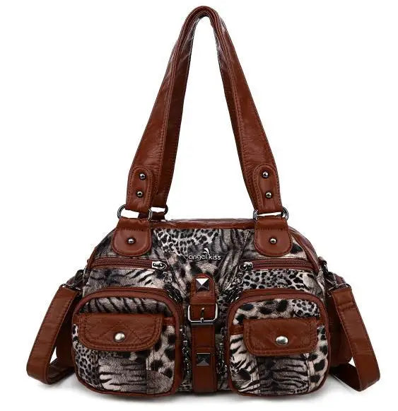 Vintage Women Handbags Satchel Top-handle Handbag PU Shoulder Bag Dumpling Pack Give Gifts Shoulder Bags Phone Money Pack
