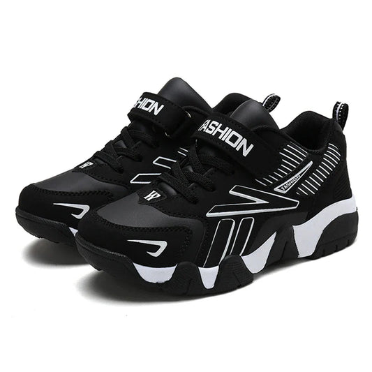 Four Seasons Leather Kids Shoes Non Slip Outdoor Children Walking Sneakers Casual Boys Sport Tennis Size 28-39
