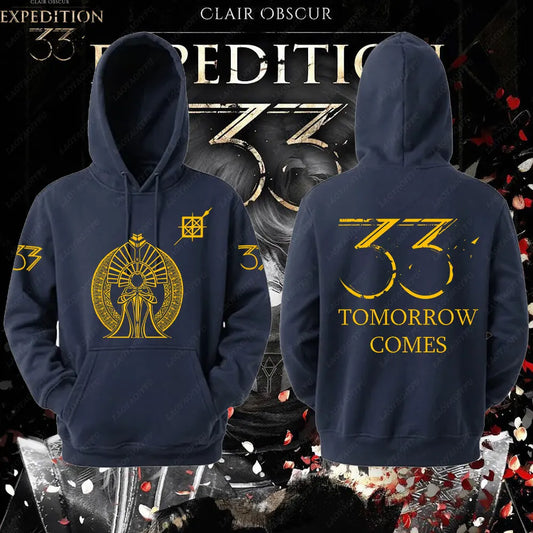 Expedition 33 Men Women Hoodies Dark Fantasy Pullovers Rpg Gamer Expedition 33 Hooded Lover Gift Video Game Graphic Sweatshirt