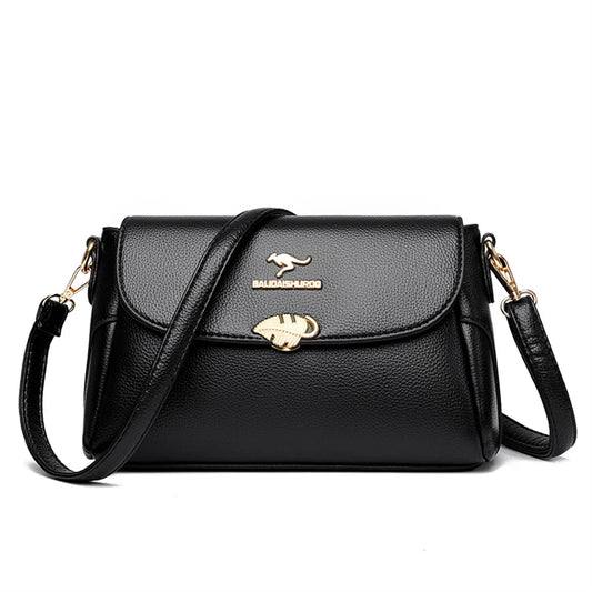 Women Bag Fashion Shoulder Bag Quality PU Leather Elegant Flap Retro Female Messenger Classic Multiple Pockets Crossbody Handbag