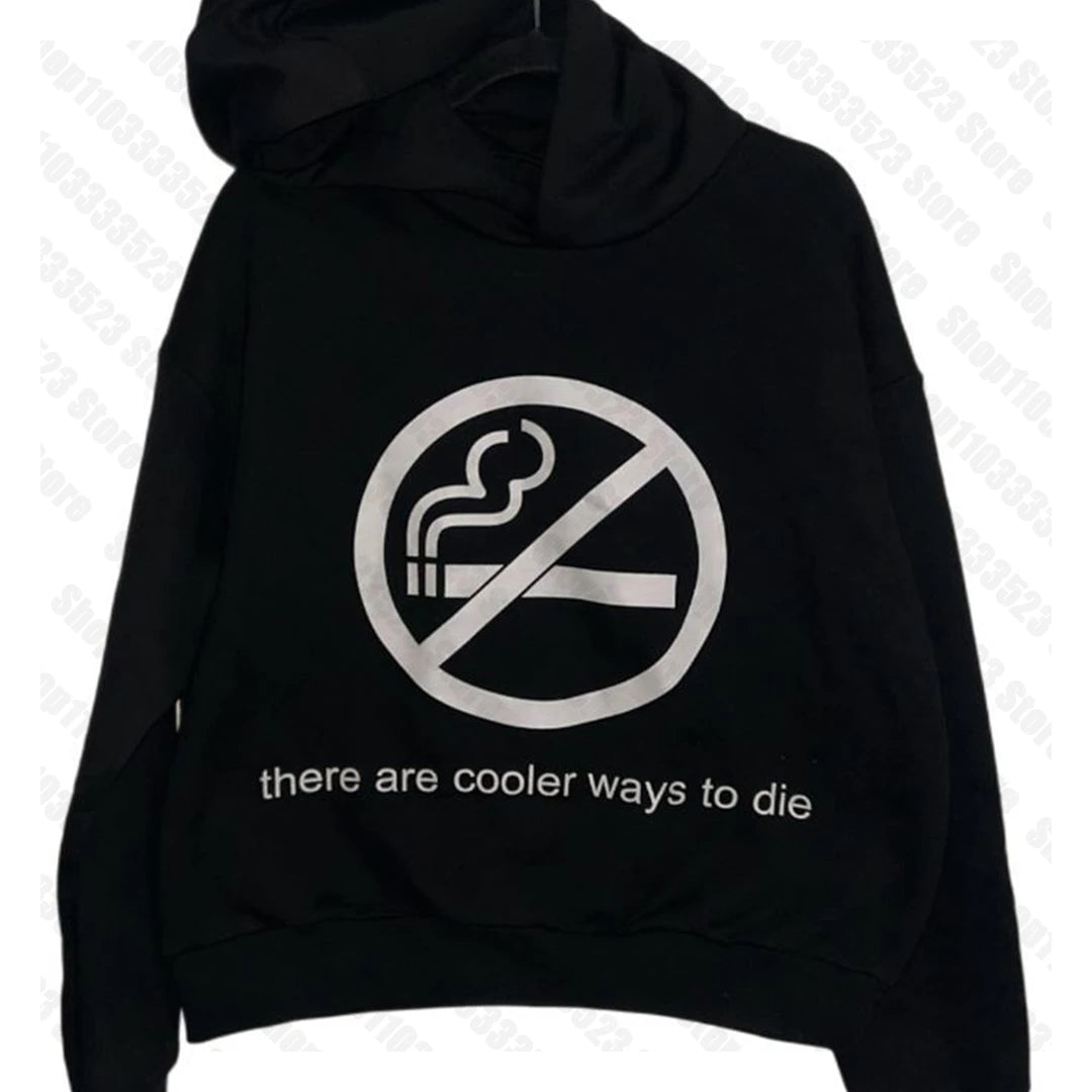 Aesthetic Y2k style Hoodies Punk Emo girl Print Hoodies Winter Casual Sweatshirt Hoodie Gothic Vintage Printing Hoodie 2000s