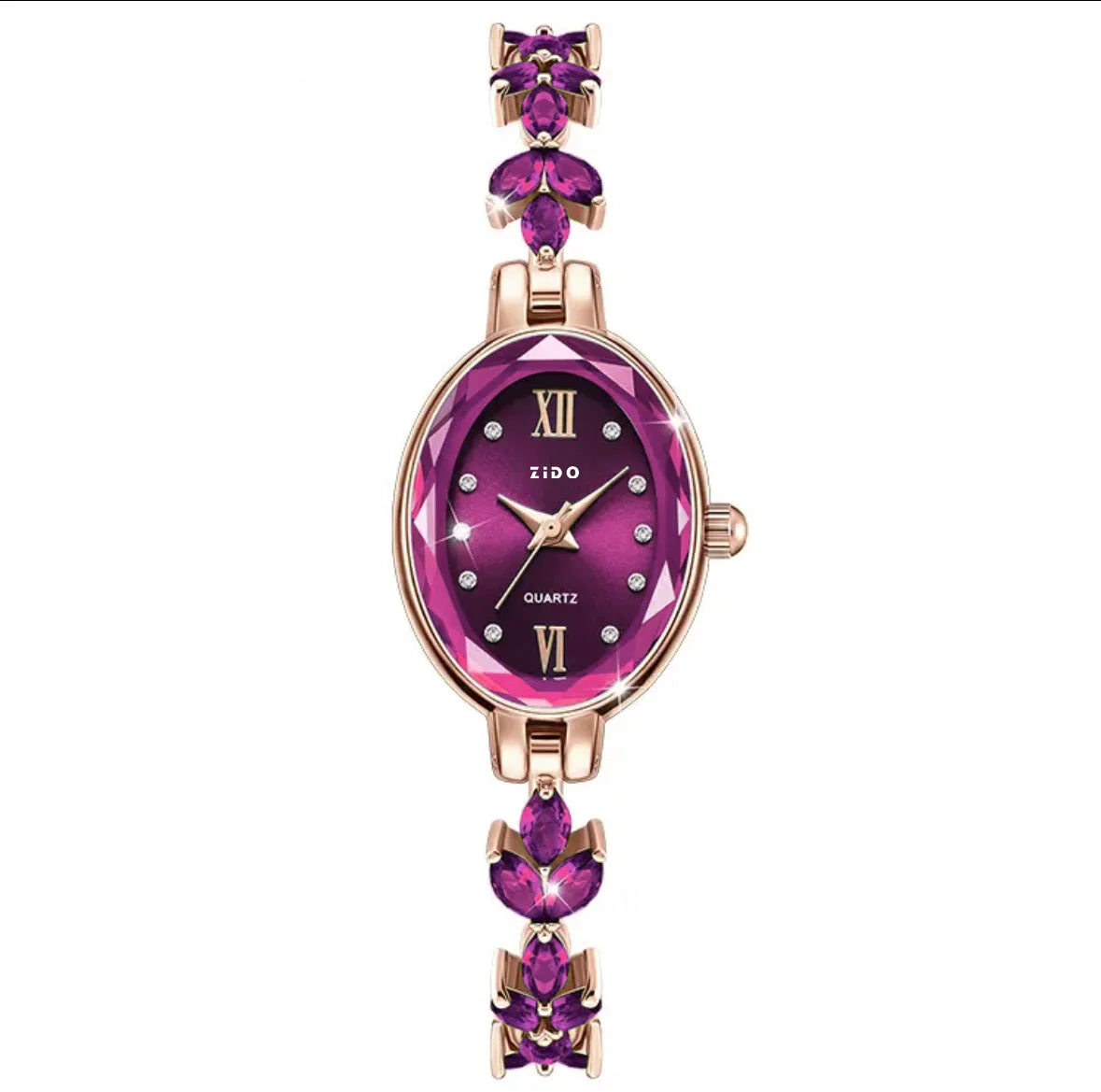 V22 Women's Watches Light Luxury Diamond Inlaid Female Watch Waterproof Oval Ladies Fashion Quartz Bracelet Wristwatch