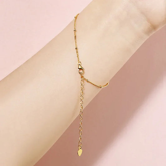0.3CTTW 15-21cm Adjustable Moissanite Bracelet for Women Classic Sparkling Chain 100% S925 Sterling Silver Lab Diamond