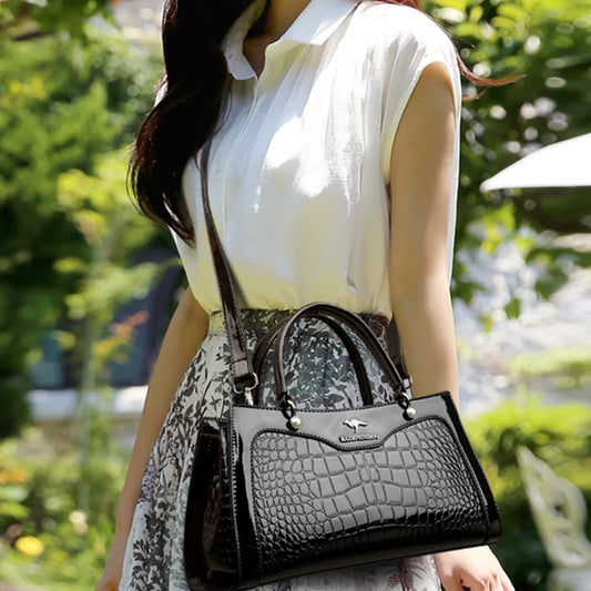 2024 Genuine High Quality Luxury Handbag Designer Crossbody Bags for Women Fashion Crocodile Pattern Shoulder Bag Totes Bags
