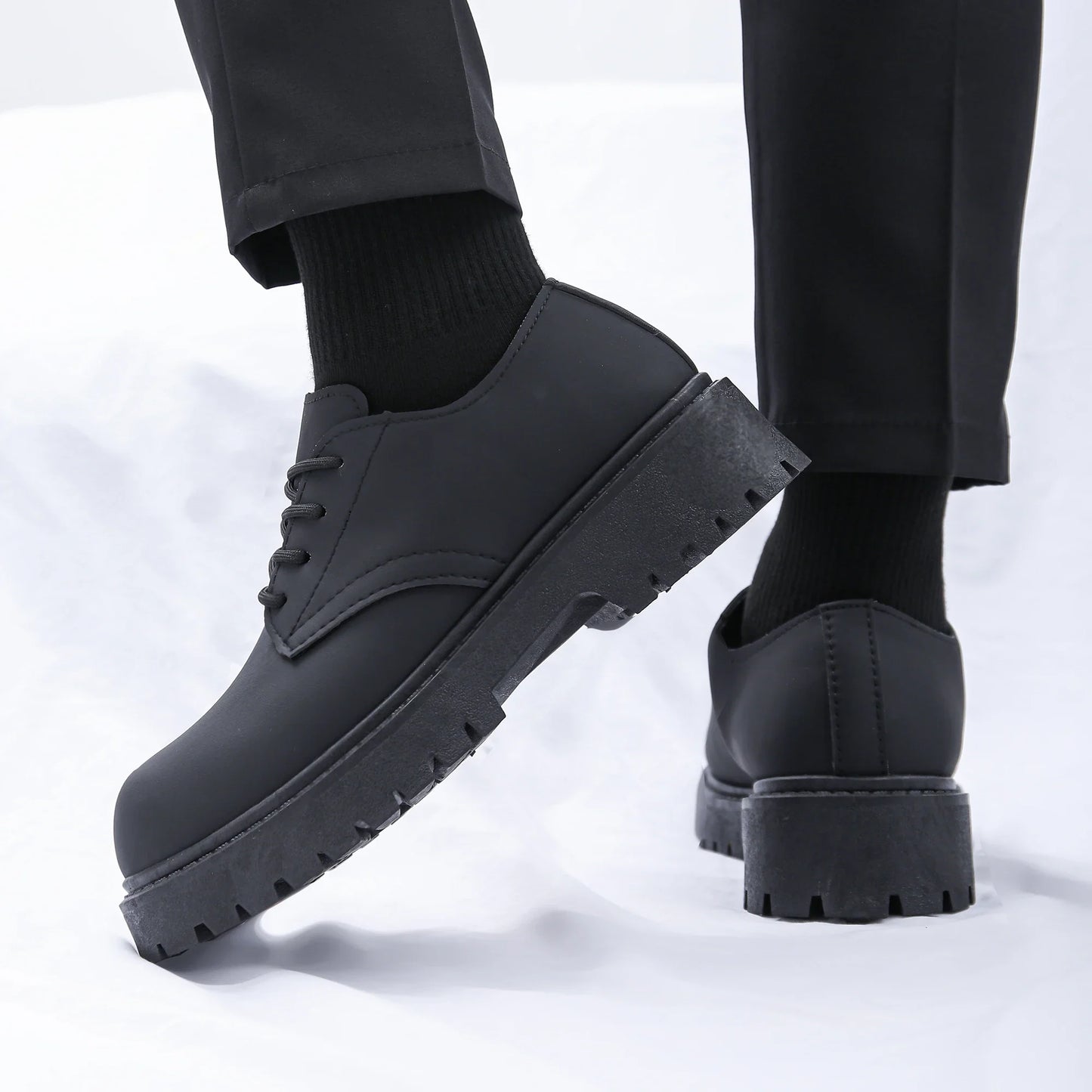 Men's formal shoes, business casual shoes, matte big toe shoes, handsome men's shoes, event party dress shoes