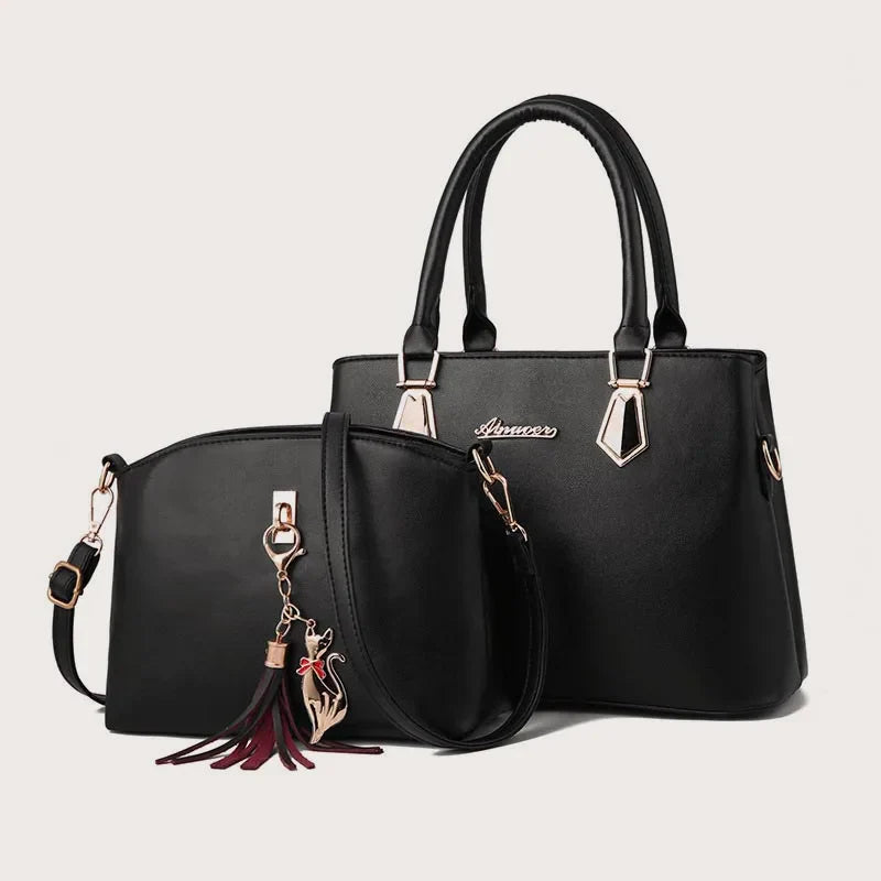 2pc/set Women Fashion Casual Totes, Luxury Handbags ,Designer Shoulder Bags, Crossbody Composite Bag Bolsos