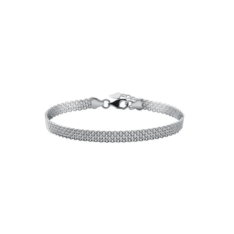 Silver Exquisite Lace Pattern Bracelet 925 Sterling Silver Charm Bangle Bracelet Gift For Women Wedding Fine Jewelry