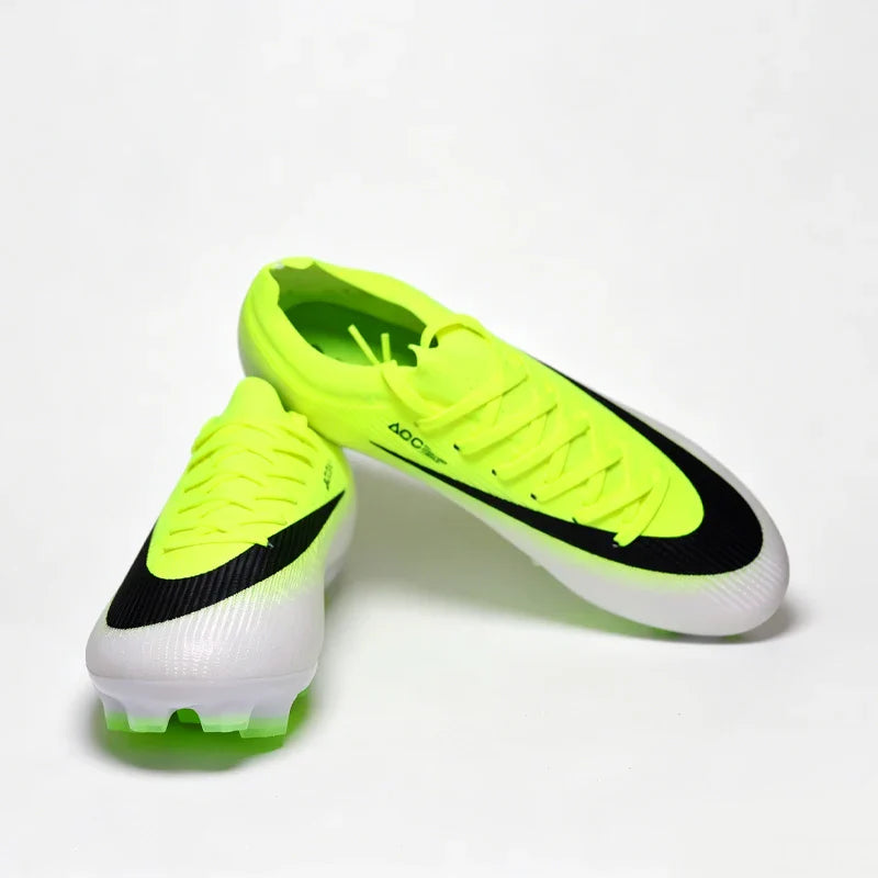 New Mens Football Boots Youth FG/TF Training Studded Fast Soccer Cleats Boys Non Slip Football Shoes Chuteira Campo 35-45