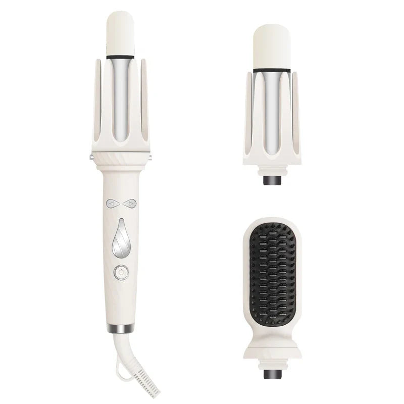 3 IN 1 Negative Ions 28mm & 32mm Roll Automatic Hair Curler Heating Straight Hair Comb Electric Ceramic Curling Iron Hair Stick