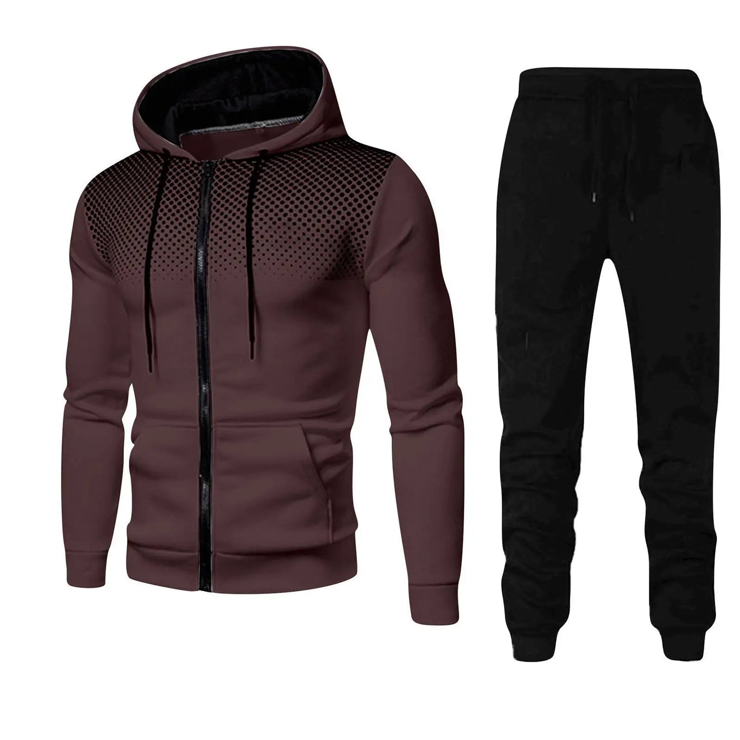 New autumn and winter trend sportswear men camouflage hoodie sweatpants 2 piece sportswear 3d ink jogging youth popular suit
