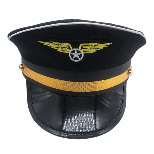Men Women Baseball Caps Adult Adjustable Captain Costume Admiral Hat Y2K Cosplay Sailor Pilot Hat For Costume Party Performance