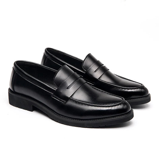 Classic Men's Dress Shoes Office Formal Leather Shoes High Quality Brogues Casual Business Shoes For Men Social Party Loafers