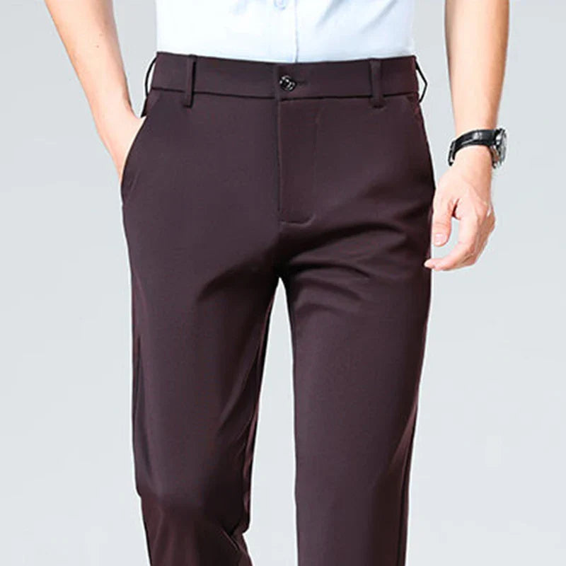 Four-Way Stretch Business Casual Pants for Men, Spring/Autumn Dress Pants, Men's Trousers, Formal Pants, Casual Elastic Dress Pa