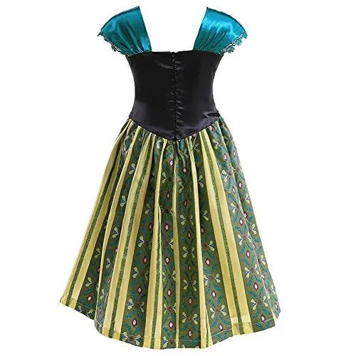 2026 Exquisite Anna Coronation Gown Toddler Snow Queen Halloween Princess Dress Girl Make up Party Birthday Fancy Elsa Costume