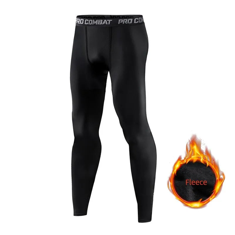 Men's Thermal Underwear Pants Winter Thick Fleece Lined Long Johns Warm Leggings Base Layer Bottoms Keep Warm Compression Tights