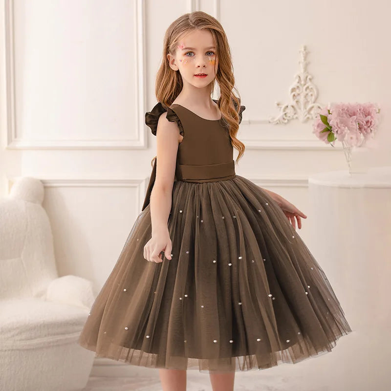 2026 Girls Princess Tutu Dress Flower Girl Gown Piano Performance Host Outfit Party Dress prom dresses girls dresses