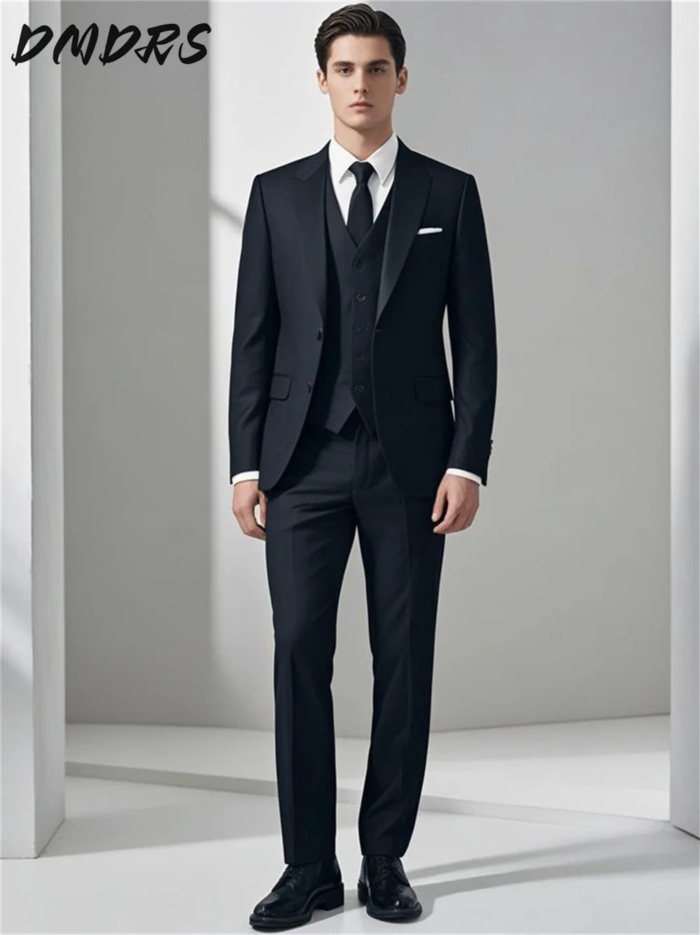 Luxe Men's Prom Suits For Wedding Party Suits Sleek Solid Chic Single Button Suit Negotiation Suit Customized 2026