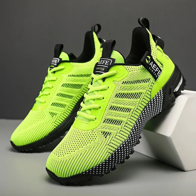 Tênis Masculino Respirável para Corrida, Calçados Esportivos Leves para Homens, Tênis Confortáveis para Treino Atlético