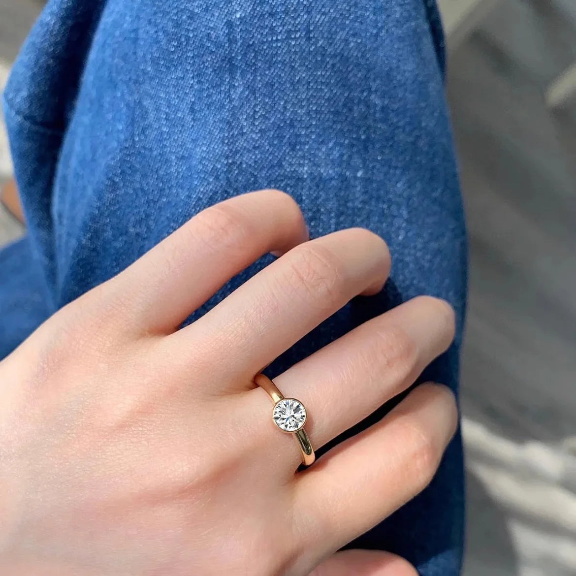 Real 14k Gold Diamond Ring for Women To Join Party Peridot Gemstone Anillos De Wedding Diamante Engagement Jewelry Fine Ring Box