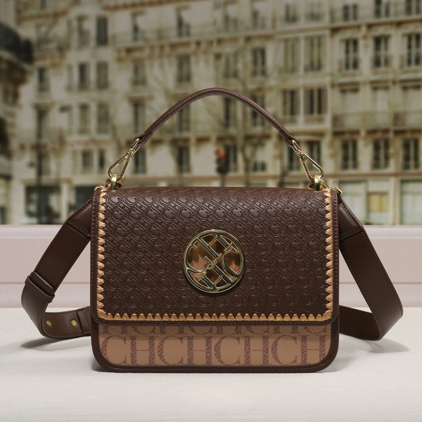 Solid Design Shoulder Bag Dark Letter Embossed Ladies Party Bag Exquisite Luxury Brand Fashion Design Handbag Classic