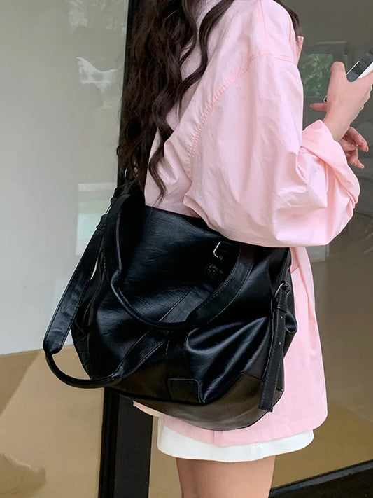Brand Luxury Designer Tote Bag For Women Lage Capacity Travel Cross Bag High Quality PU Leather Handbags Messenger Bag