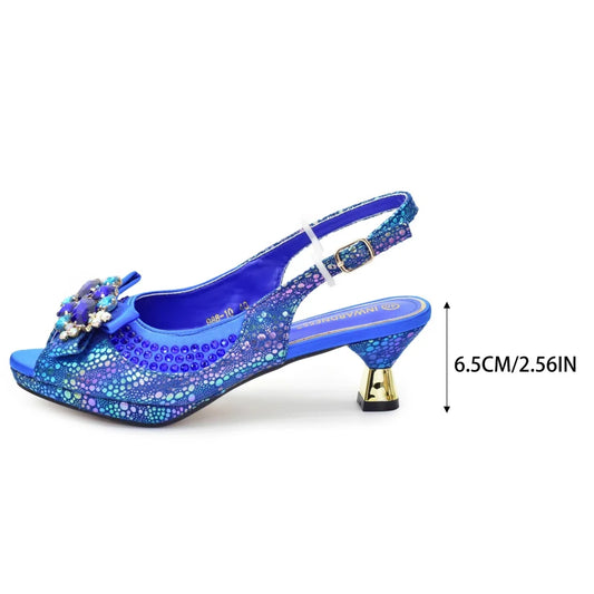 Lastest Italian Design Fashion Style Ladies Shoes with Matching Bag Set 2026 Nigerian Shoes and Bag Set! HX1-1