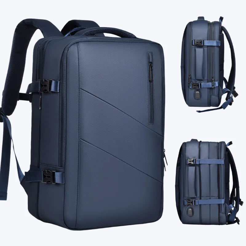 16 Inch Large-capacity Men's High-end Backpack Computer Bag High-end Business Bag Expandable Backpack Witch USB