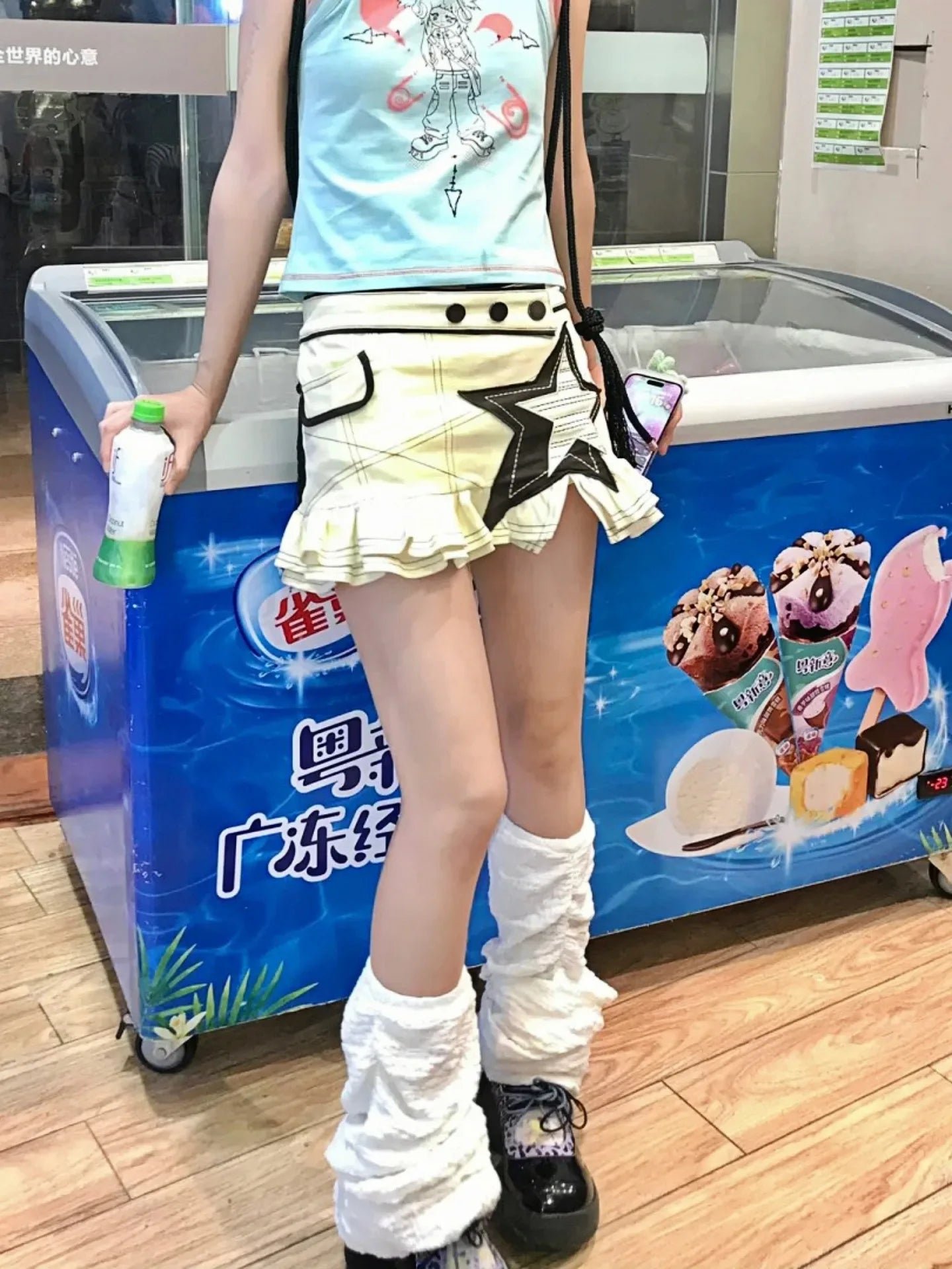 Women Korean Shoujo JK 2000s Aesthetic Mini Skirt Y2k Preppy Style Skirt Grunge Cyber Punk Japanese Gyaru Coquette Kpop Design