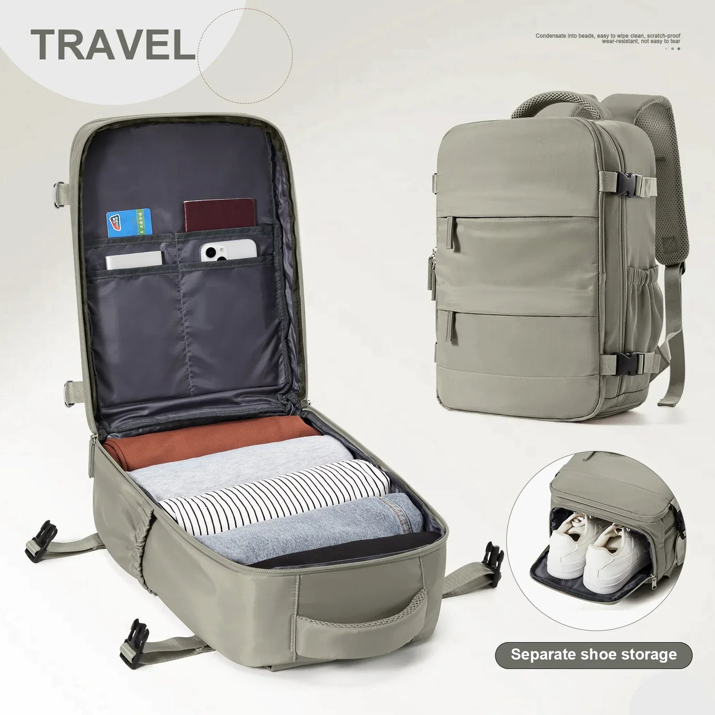 Backpack 40x30x20 Cabin Bag Travel Backpack for Men Women Hand Luggage Leisure Laptop Backpack mochila para viaje cabina