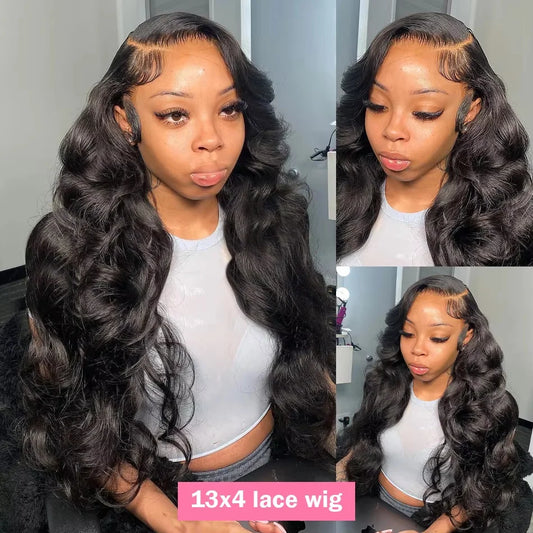 30 40 Inch 13x6 13x4 Body Wave Human Hair Wigs For Black Women 4x4 5x5 Glueless Wigs Human Hair 360 Lace Frontal Wig Pre Cut