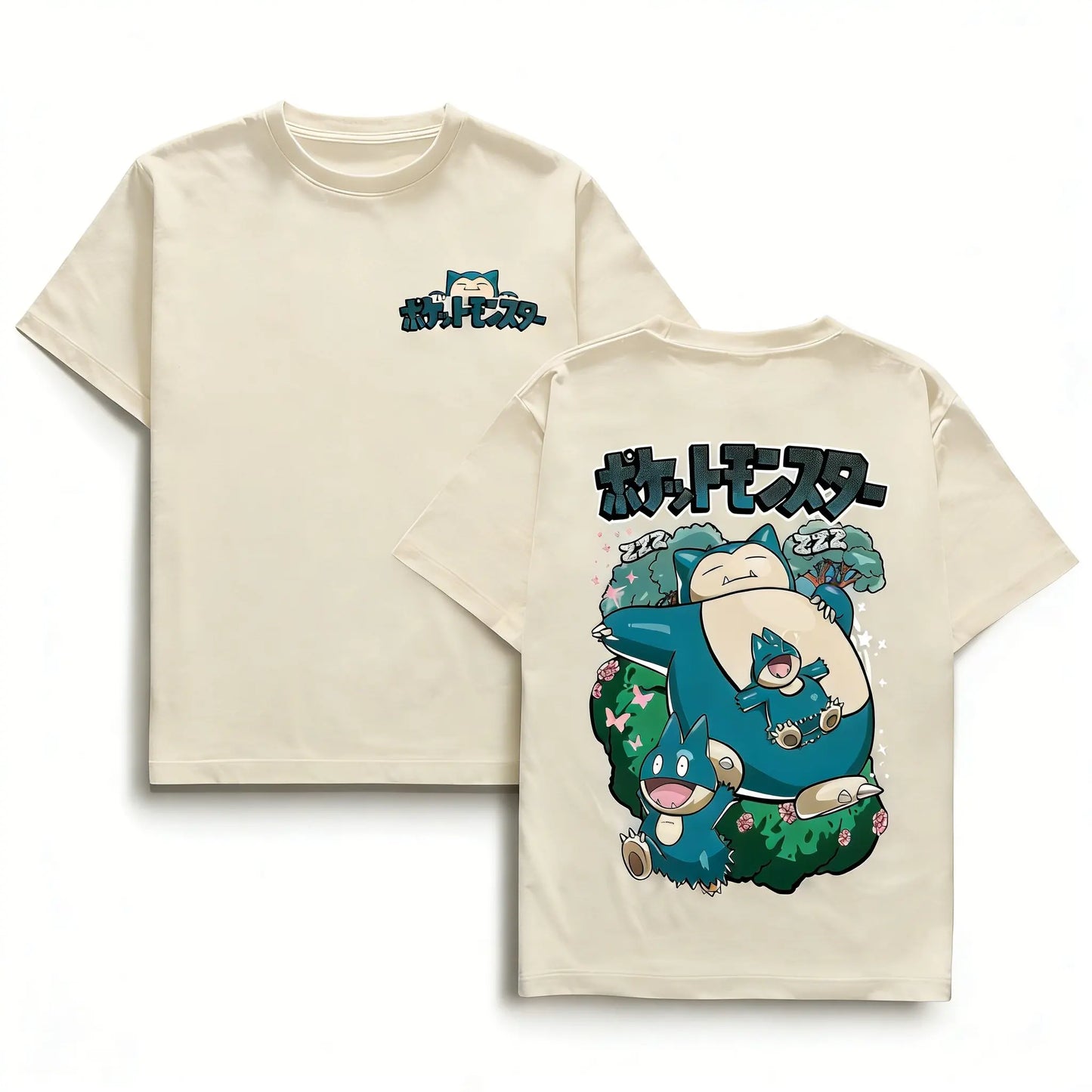 Anime Cotton Graphic T Shirt Men Women 2026 Summer Y2k Short Sleeve Tee Casual Tops Snorlax Kawaii Streetwear Fashion