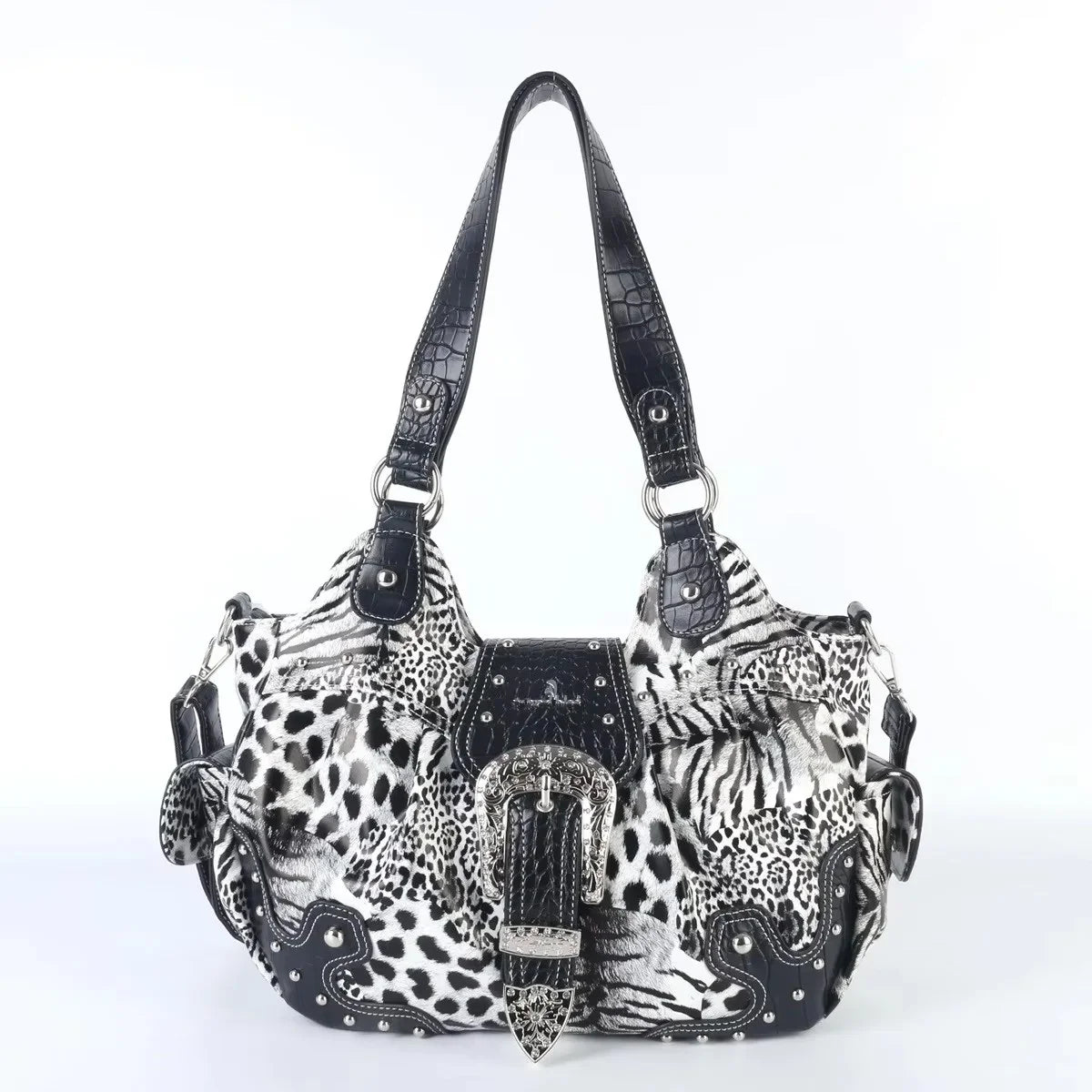Women Handbag Serpentine Top-handle Shoulder Bag PU Dumpling Pack Multi-pockets Shoulder Bags Phone Money Pack