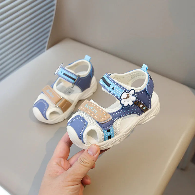 2026 Summer Girls Kids Sandals Soft Comfortable Closed Toe Protective Sandals,Cartoon Colorful Cute Shoes Kids Summer Boys Girls