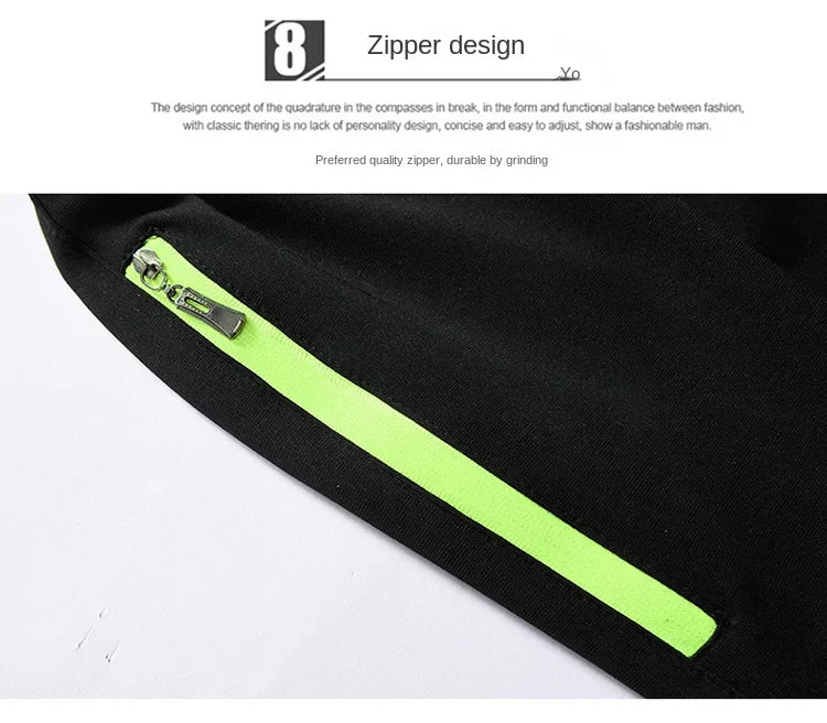Hot Men's Casual Fashion Knitted Ice Silk Sports Shorts Loose Size Fashion Trendy Air Conditioned Pants