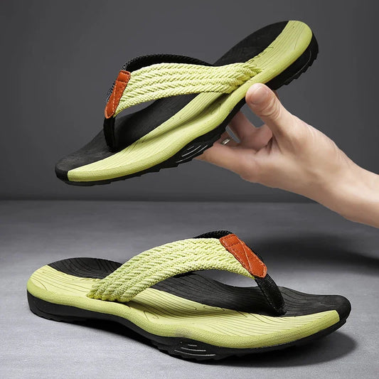 Men Slippers Summer Flip Flops Brand Fashion Outdoor Comfortable Casual Slides Shoes Non-slip Beach Sandals 6 Color