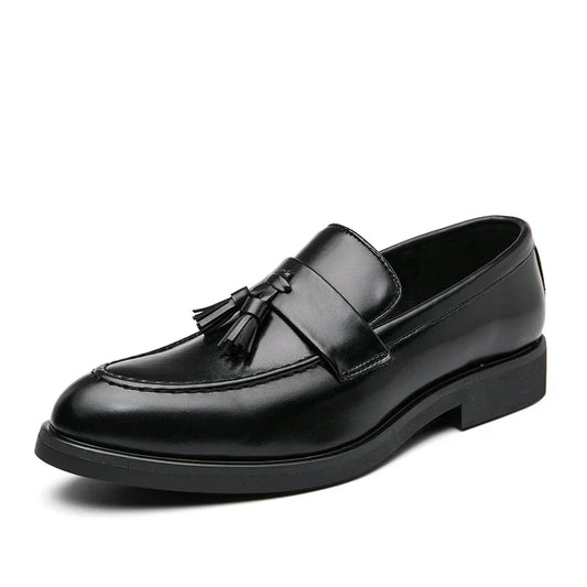 Tassel Wedding Leather Shoes Men Classic Formal Leather Loafers Male Dress Casual Business Shoes For Men Social Brogues Shoes