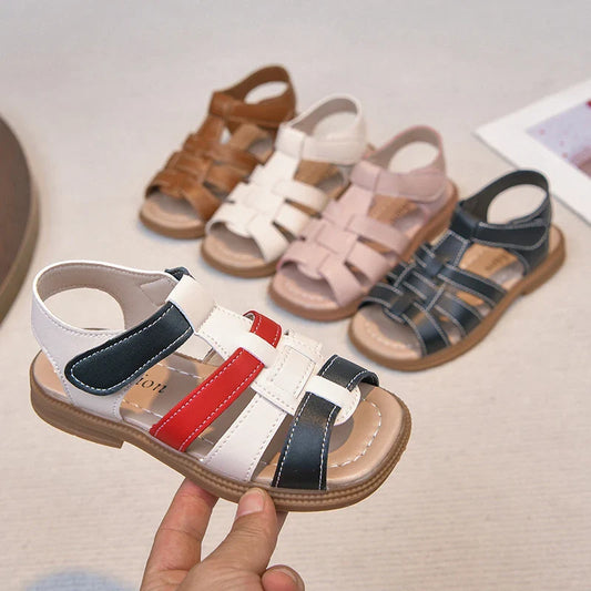 2026 Summer New Kids Sandals for Boys Girls Unisex Fashion Open Toes Candy Colors Children Beach Shoes Anti-skid Breathable Hot