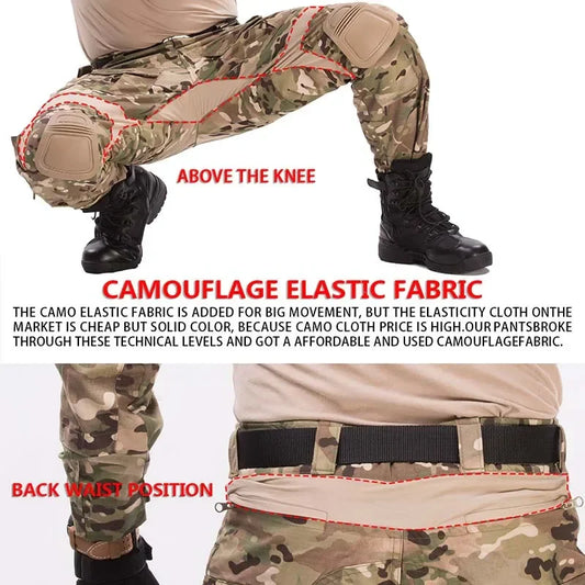 Outdoor Military Tactics Work Pants G3 Cargo Trousers Training Hiking GEN3 Green Spot Combat Tactical Pants Hunting Clothes Men