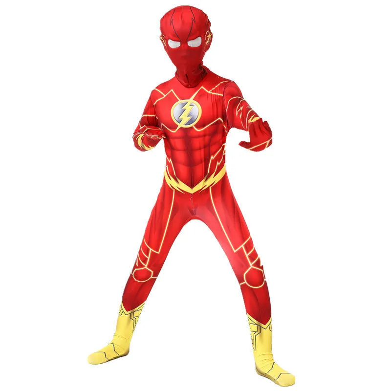 Iron Man Children's Jumpsuit Cosplay Costume Superhero Adult Kids Bodysuit Tights Stage Show Clothes Halloween Party Dress Up