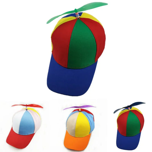 Hat Helicopter Propeller Adventure Dad Hat Rainbow Bamboo Dragonfly Baseball Cap For Adult Kids Boys Girls