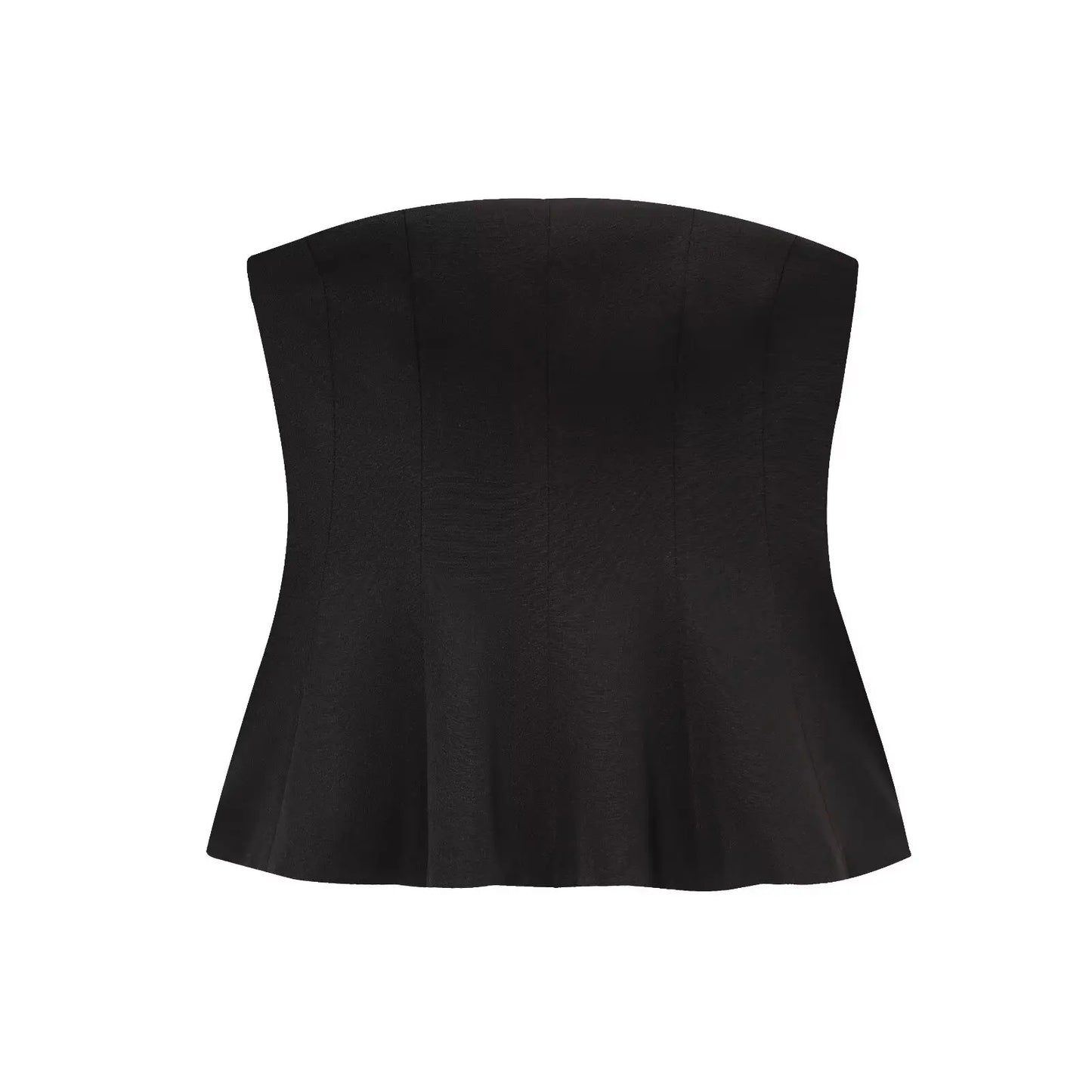 Sexy Butter Yellow Cami Ruffles Tube Top Women Fashion 2025 Summer Strapless Y2K Girl Streetwear Tops Holiday Party Tops