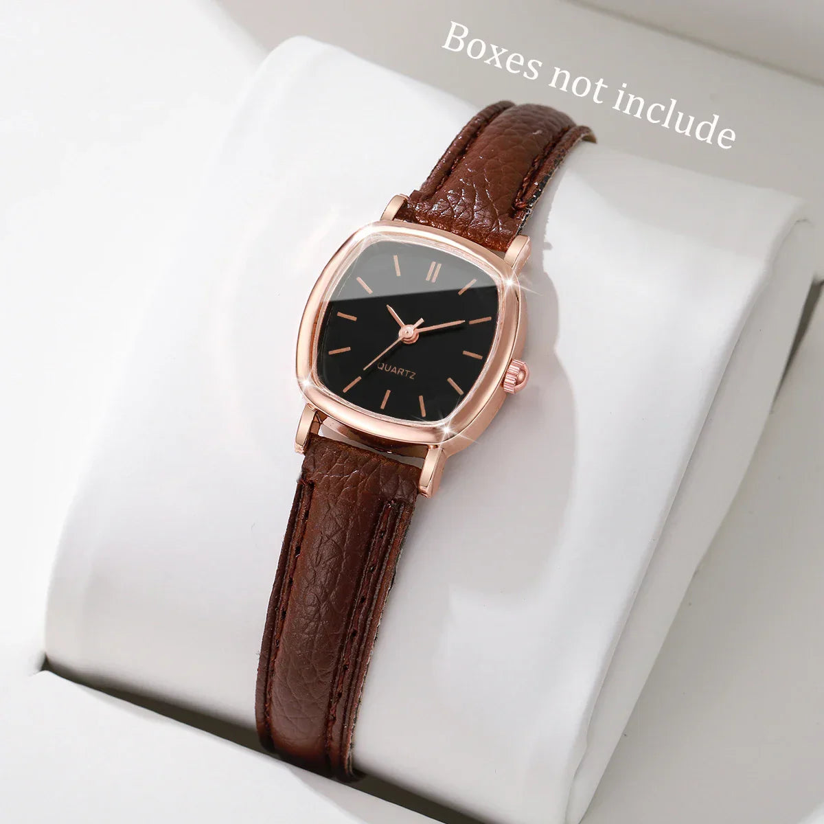Fashion Small Dial Women Quartz Watch Ladies Simple Leather Band Wristwatches(Without Box)