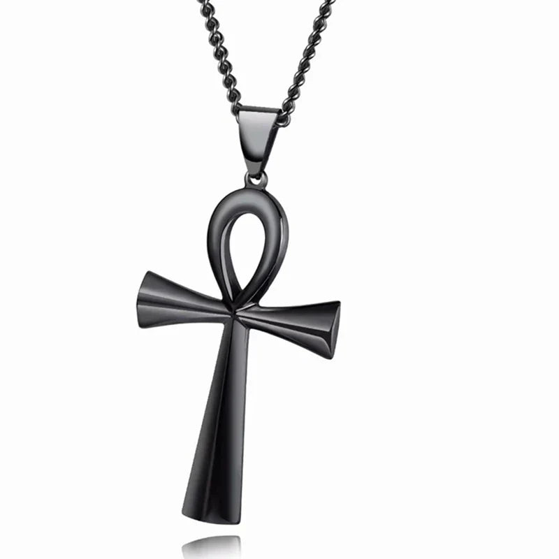Amulet Pendant Egyptian Ankh Crucifix Necklaces Pendants Symbol of Life Cross Necklaces Jewelry Wholesale