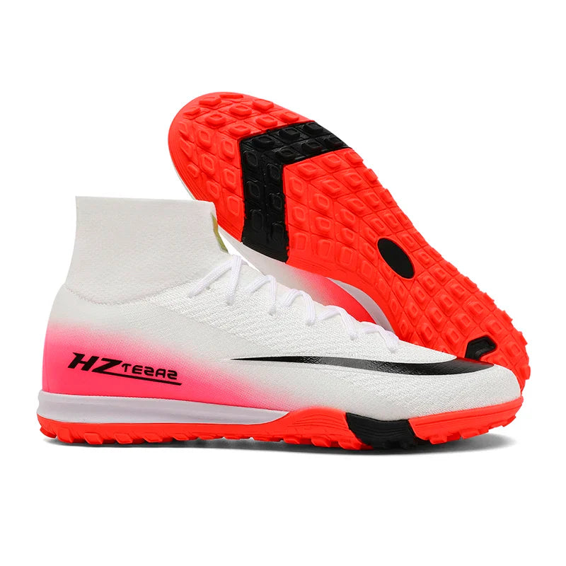 New Men Soccer Shoes Football Boots Cleats Adult Outdoor Breathable Training Sport Long Spikes Boys Non Slip Match Comfortable