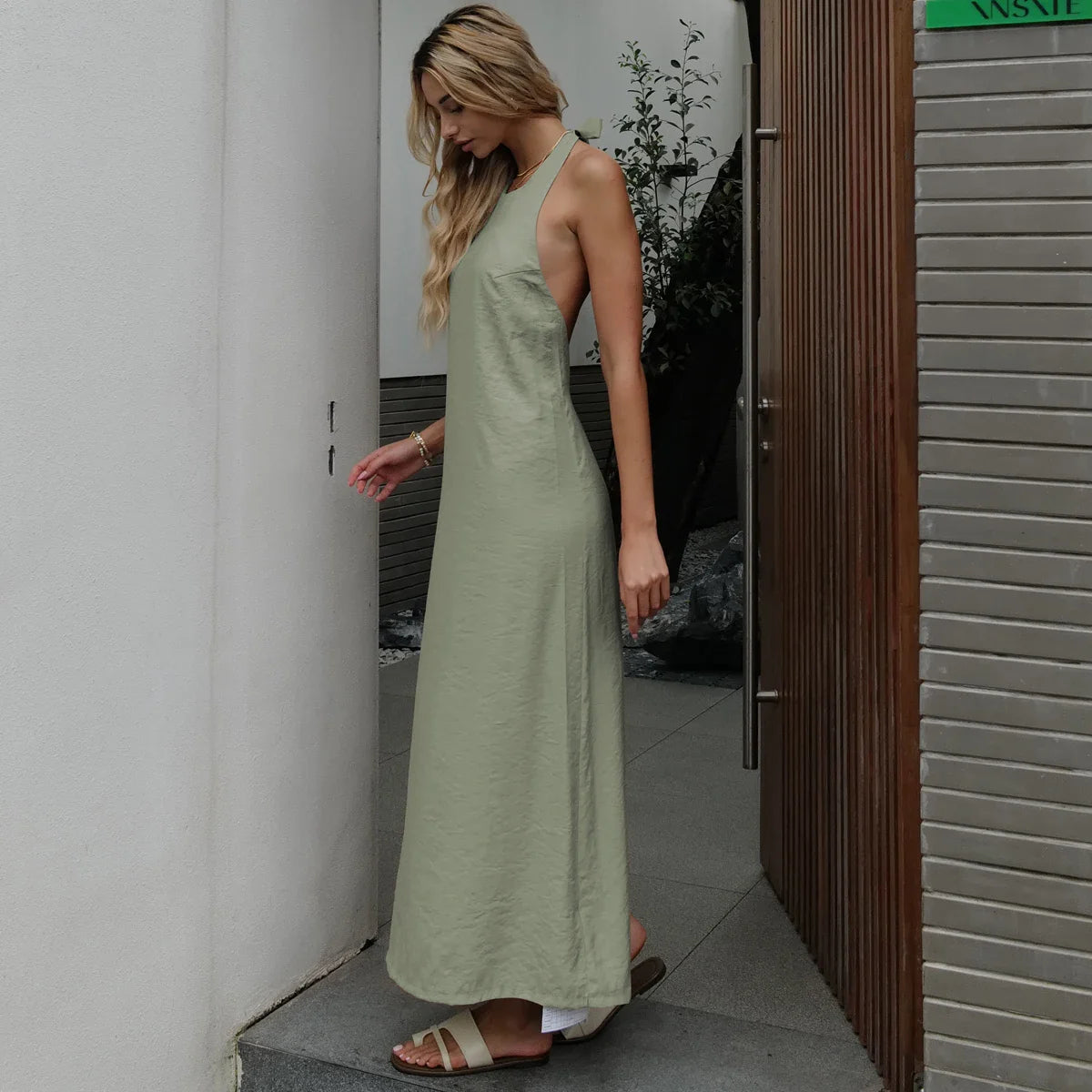 Summer Women Backless Elegant Dress